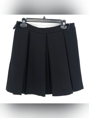 Rachel Zoe Black Pleated Mini Skirt, Size 10, Style F14S05 NWT